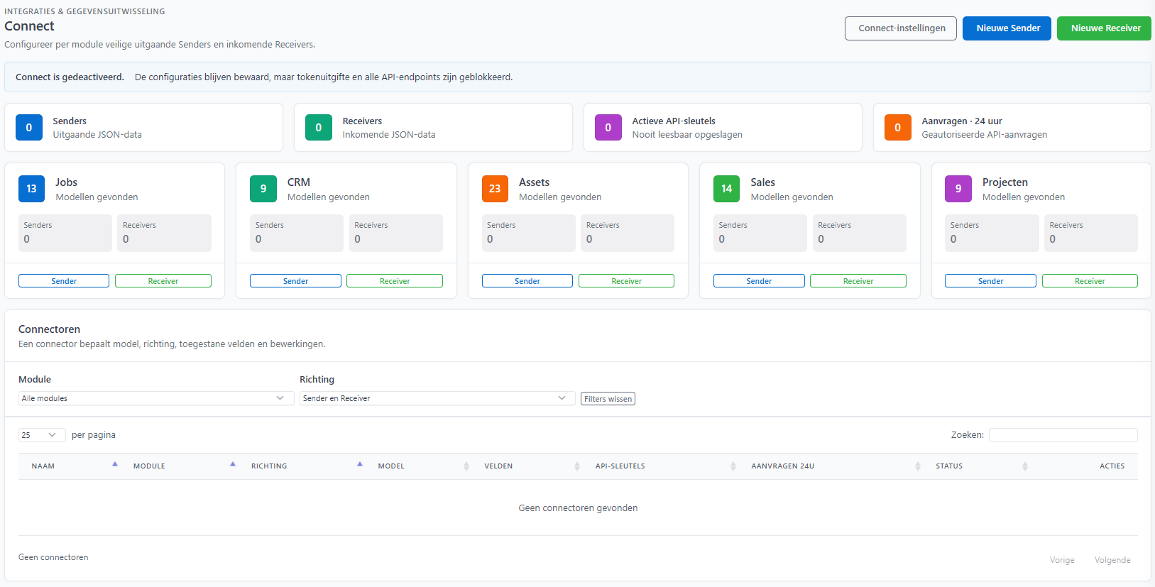 Connect-module in MyKlerk